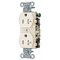 Hubbell Wiring Device-Kellems Straight Blade Receptacle, 5-20R, 20 A, 125V AC, 2 Pole, 3 Wire, Flush Mount, Grounded CR20LATR - alternate 1